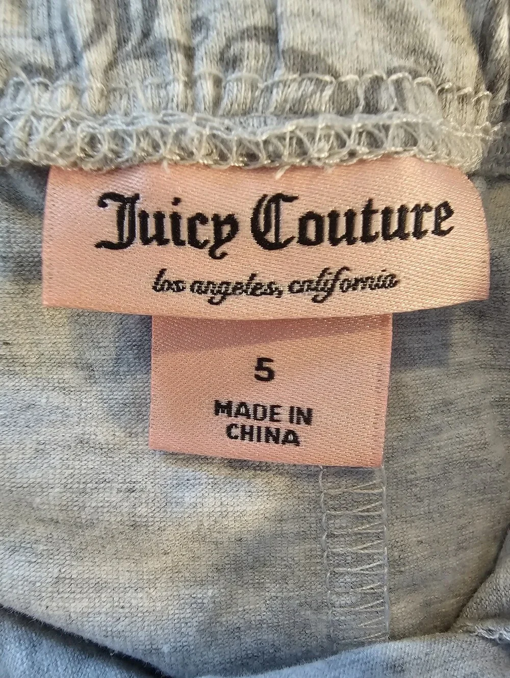 NWT Juicy Couture Girls 2 PC Set Size 5 Pink Fuzzy Sweater & Monogram Leggings